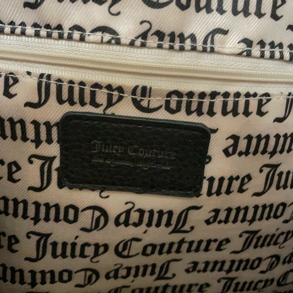 Juicy Couture Monogrammed Black and Gray Tote - Picture 6 of 6